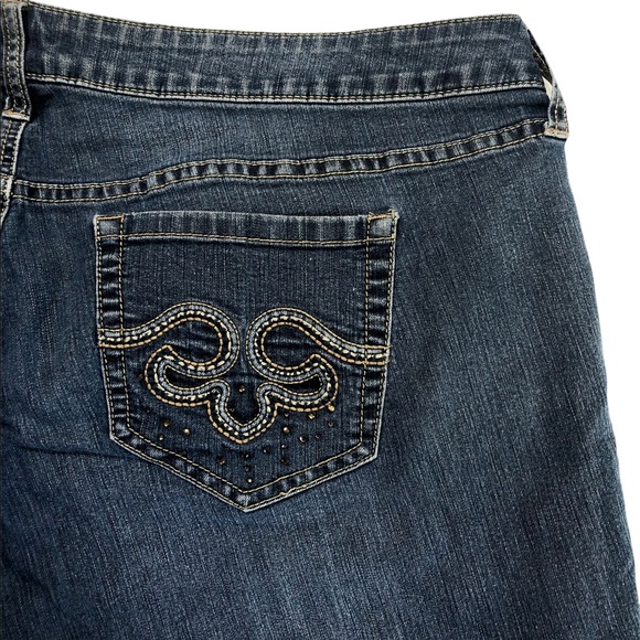 Torrid Denim Jeans Slim Boot Cut Worn Hem Plus 24 - Picture 6 of 11